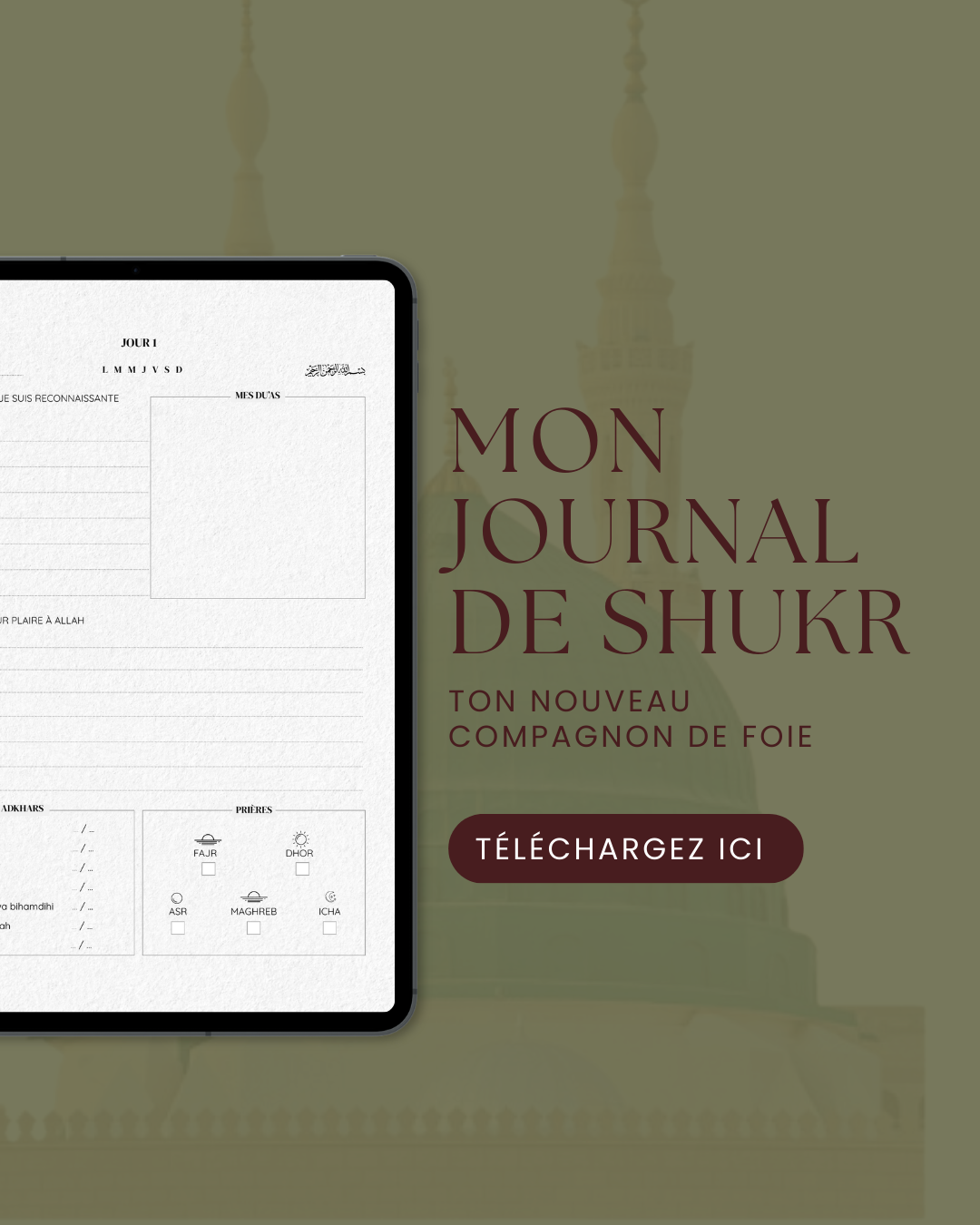 Mon Journal de Shukr edition digitale 2026