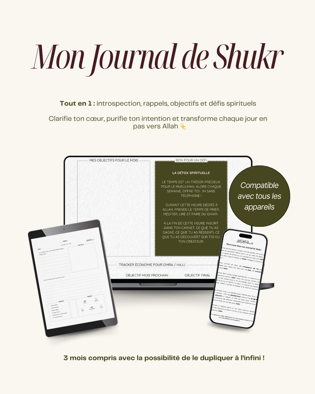 Mon Journal de Shukr edition digitale 2026